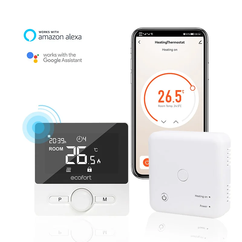ecoheat Connect+ Thermostat & Empfänger mit Wi-Fi